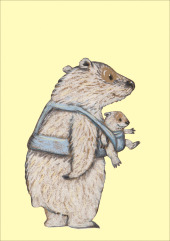 Eisbärin Postkarte VE 10